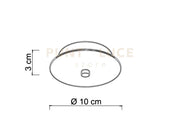 BASE-1L B Base tonda per sospensione 1 luce bianco opaco d.12cm