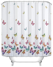 Douchegordino 180x180cm - Doccia con griglia veloce - Doccia impermeabile e schiuma resistente con 12 anelli di fissaggio - per doccia e bagno
