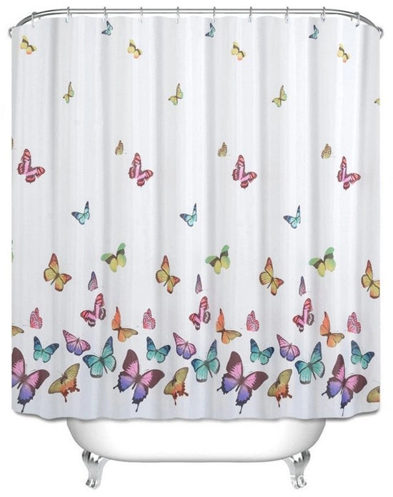 Douchegordino 180x180cm - Doccia con griglia veloce - Doccia impermeabile e schiuma resistente con 12 anelli di fissaggio - per doccia e bagno