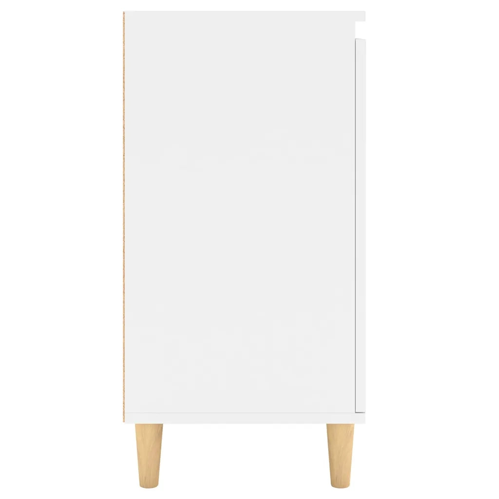 Credenza Bianca 103,5x35x70 cm in Legno Multistrato