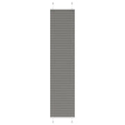 Tenda Plissettata Antracite 40x200 cm Larghezza Tessuto 39,4 cm