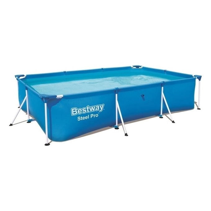 Bestway 56404 Steel Pro Piscina Fuori Terra Rettangolare 300x201x66 cm TriTech 3300 L colore Blu