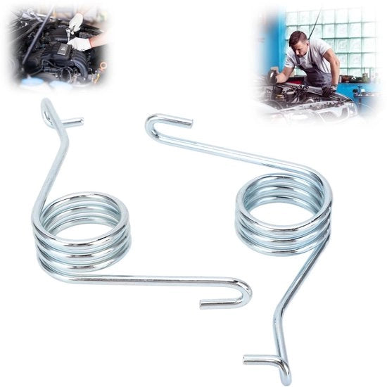 Parcoauto a vite con lunga durata - Manubrio di parcoauto con funzione di ritorno - Materiale metallico - Sostituzione per A3/TT/Transporter V - 2 pezzi - Codice OE 7H0615295A/7H0615296