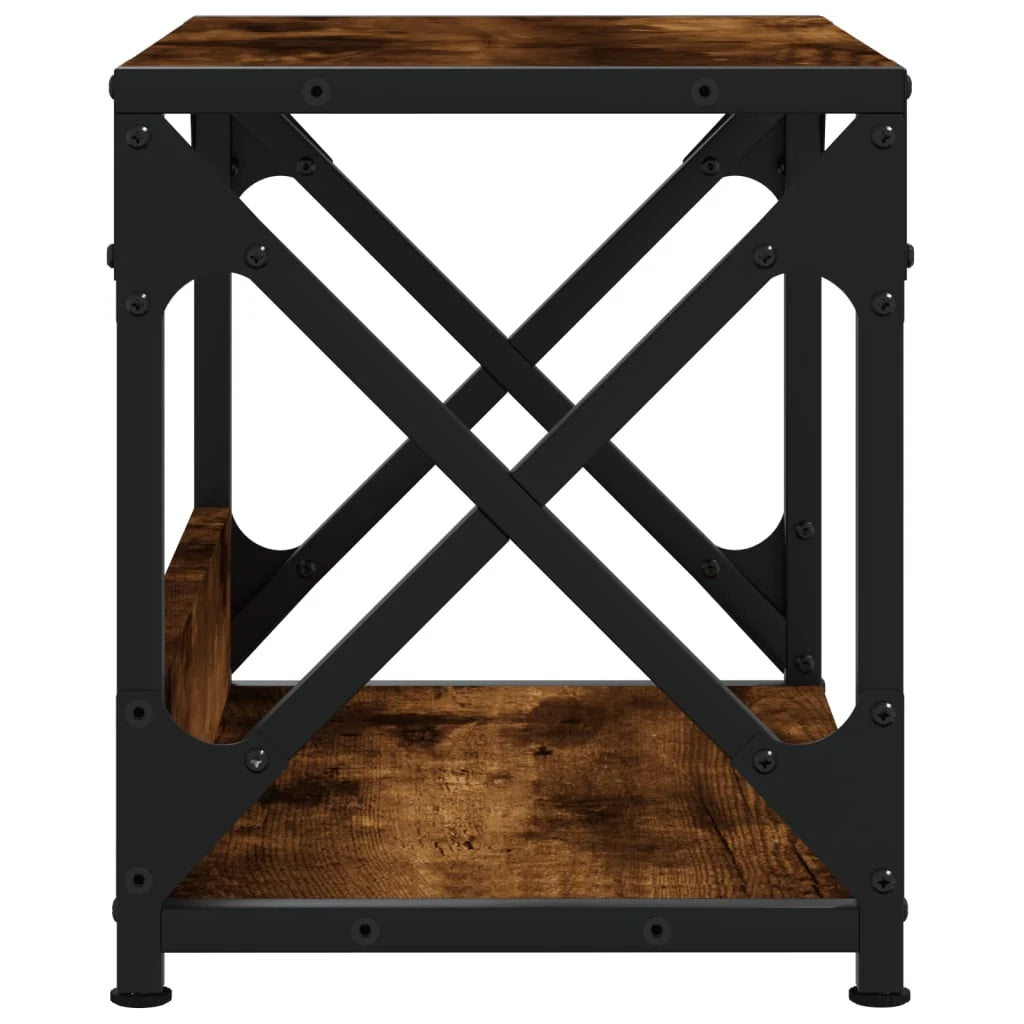 Supporto per stampante da tavolo per ufficio a 2 livelli 44 x 26 x 315 cm marrone 02_0044788