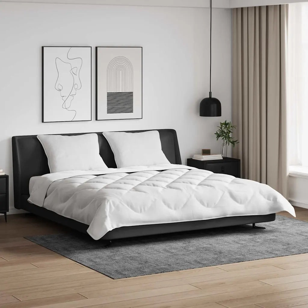vidaXL Set di piumini con cuscino 3 pcs Bianco 200 x 200 cm Microfibra