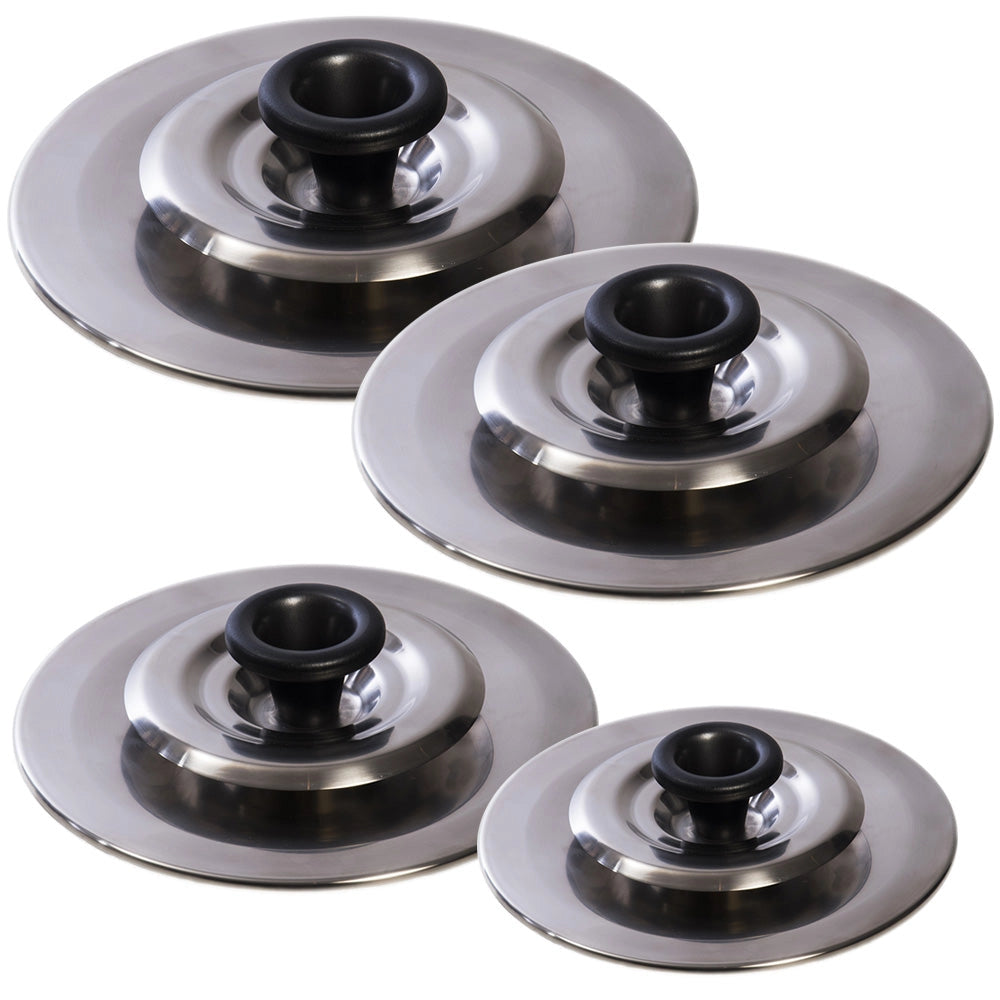 3 Coperchi Magici Antiodore  Ventur Magic In Acciaio Inox 26, 30, 34 Cm