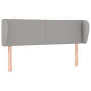 Testiera | Testata ad Orecchio Grigio Chiaro 147x23x78/88 cm in Tessuto