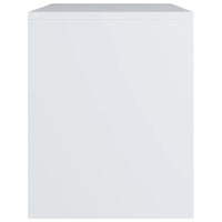 Comodini Bianchi 2 pz 40x30x40 cm Legno Ingegnerizzato cod mxl 54178