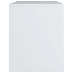 Comodini Bianchi 2 pz 40x30x40 cm Legno Ingegnerizzato cod mxl 54178