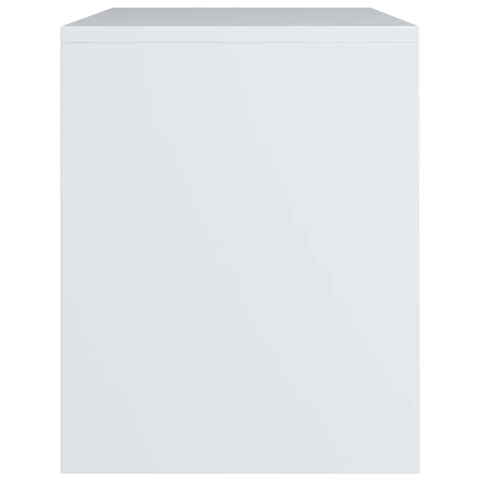 Comodini Bianchi 2 pz 40x30x40 cm Legno Ingegnerizzato cod mxl 54178