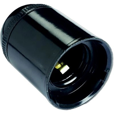 PORTALAMPADA CAMICIA LISCIA ELECTRALINE - TERMOPLASTICA NERO E27 M10X1- 6 pezzi