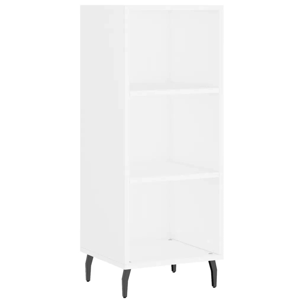 Credenza Bianca 34,5x32,5x90 cm in Legno Multistrato