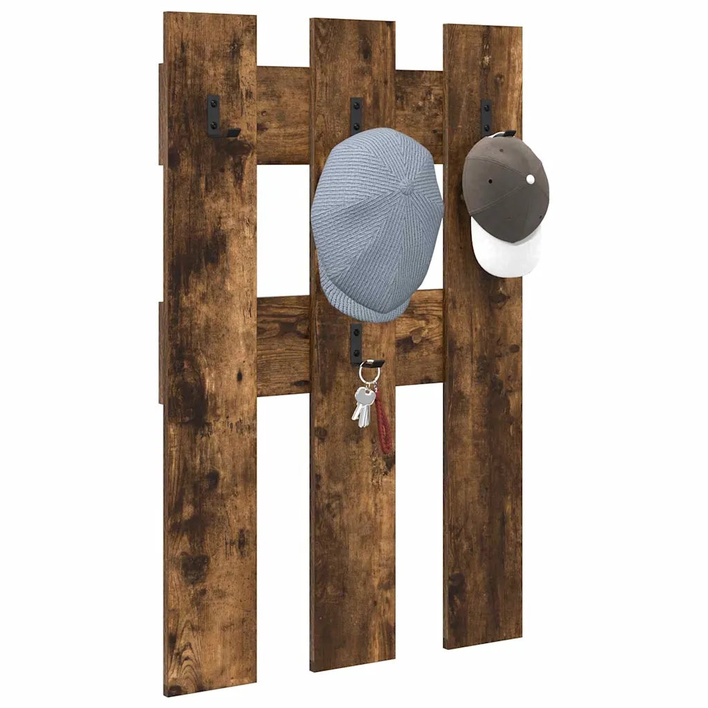 Appendiabiti a muro Rovere fumé 65 x 3 x 100 cm 874503