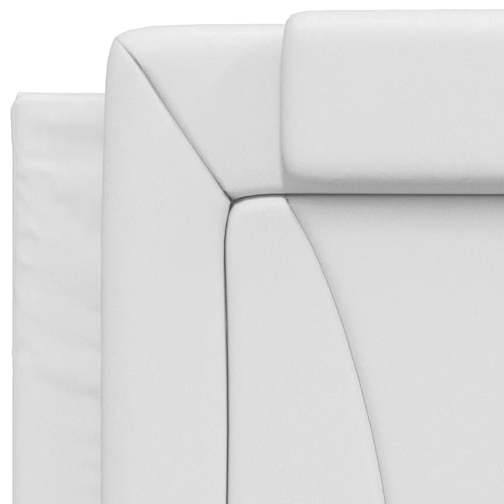 Letto Viana con Materasso Bianco 90x190 cm in Similpelle 3208762