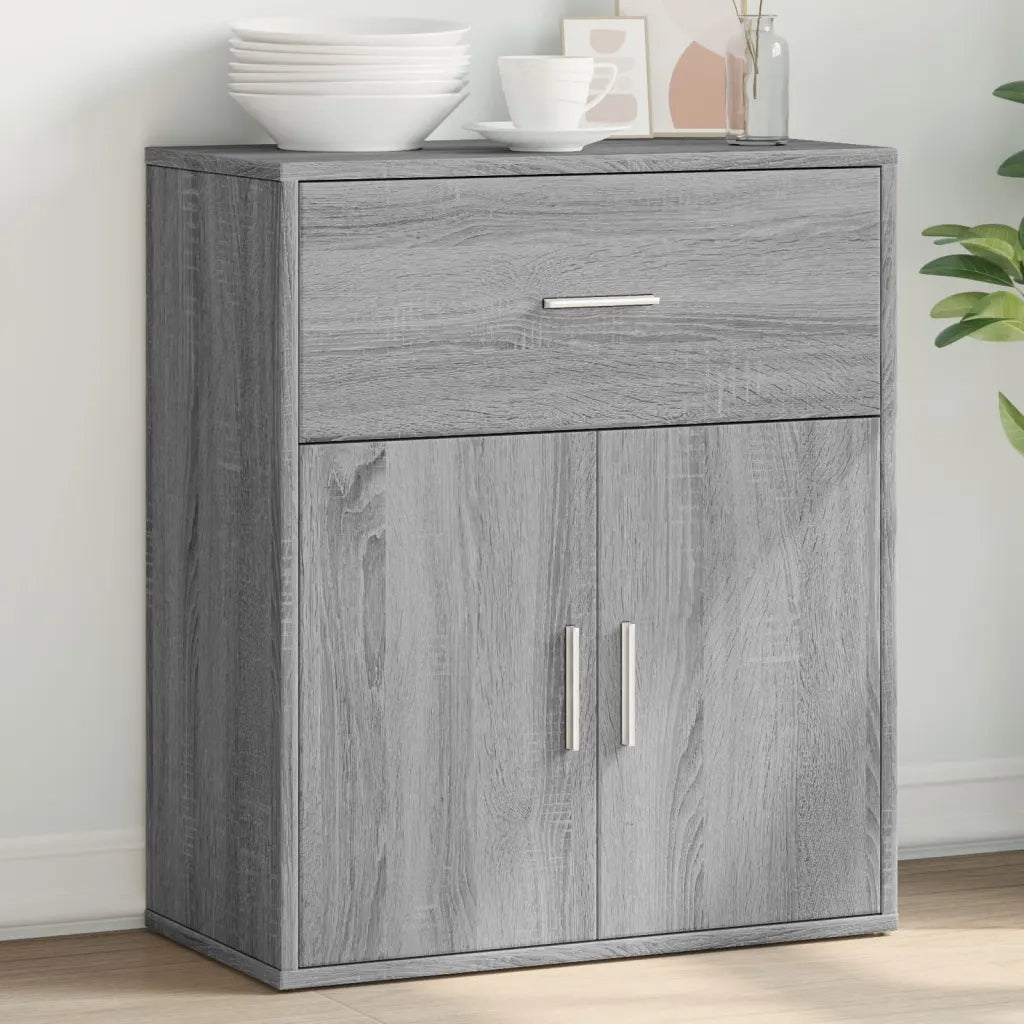 Credenza-Buffet-Armadio da cucina Grigio Sonoma 60x31x70cm in Legno Multistrato 189633