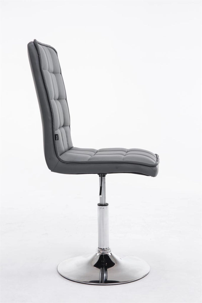 Sedia da pranzo Peking V2 in similpelle grigio