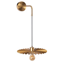 Lampada Da Parete APP1356-1W Old Gold 30 Cm