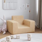 Divano | Divano da soggiorno | Sofa per Bambini Crema in Morbido Peluche
