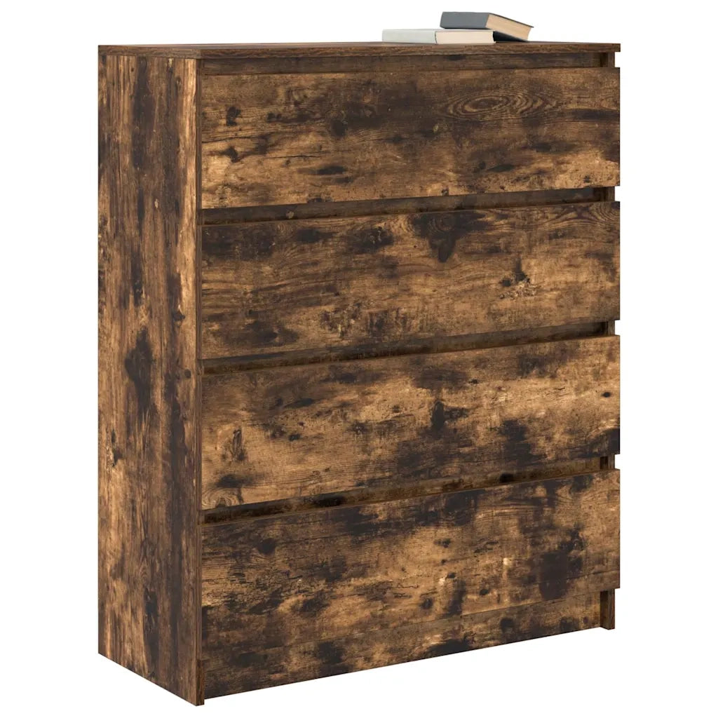 Credenza Rovere Fumo 80x35x99 cm in Legno Multistrato 3328484