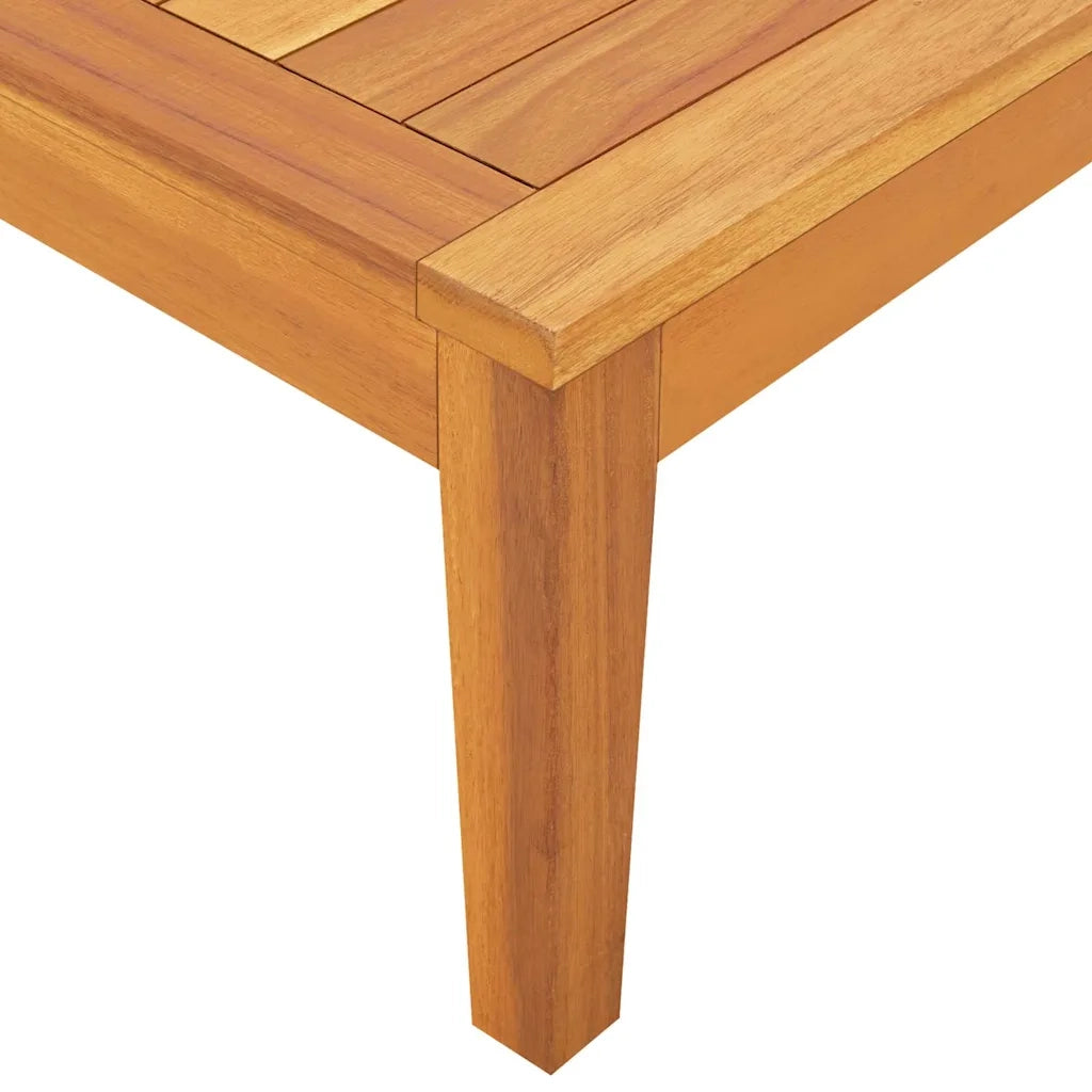 Salotto da Giardino-Set Divani Giardino 2 pz Cuscini Bianco Crema in Legno d'Acacia 713799