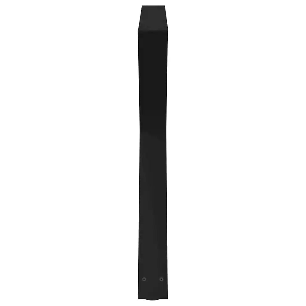 Gambe per tavolo da pranzo 2 pz nere 90x(72-73,3) cm in acciaio 4012732