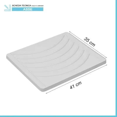 Asse lavapanni 41x35 cm in PVC per lavatoio in resina 50x50 cm