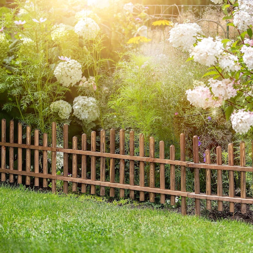 Recinzione da giardino in legno KADAX, bordura per aiuole 85x35 cm, legno di pino