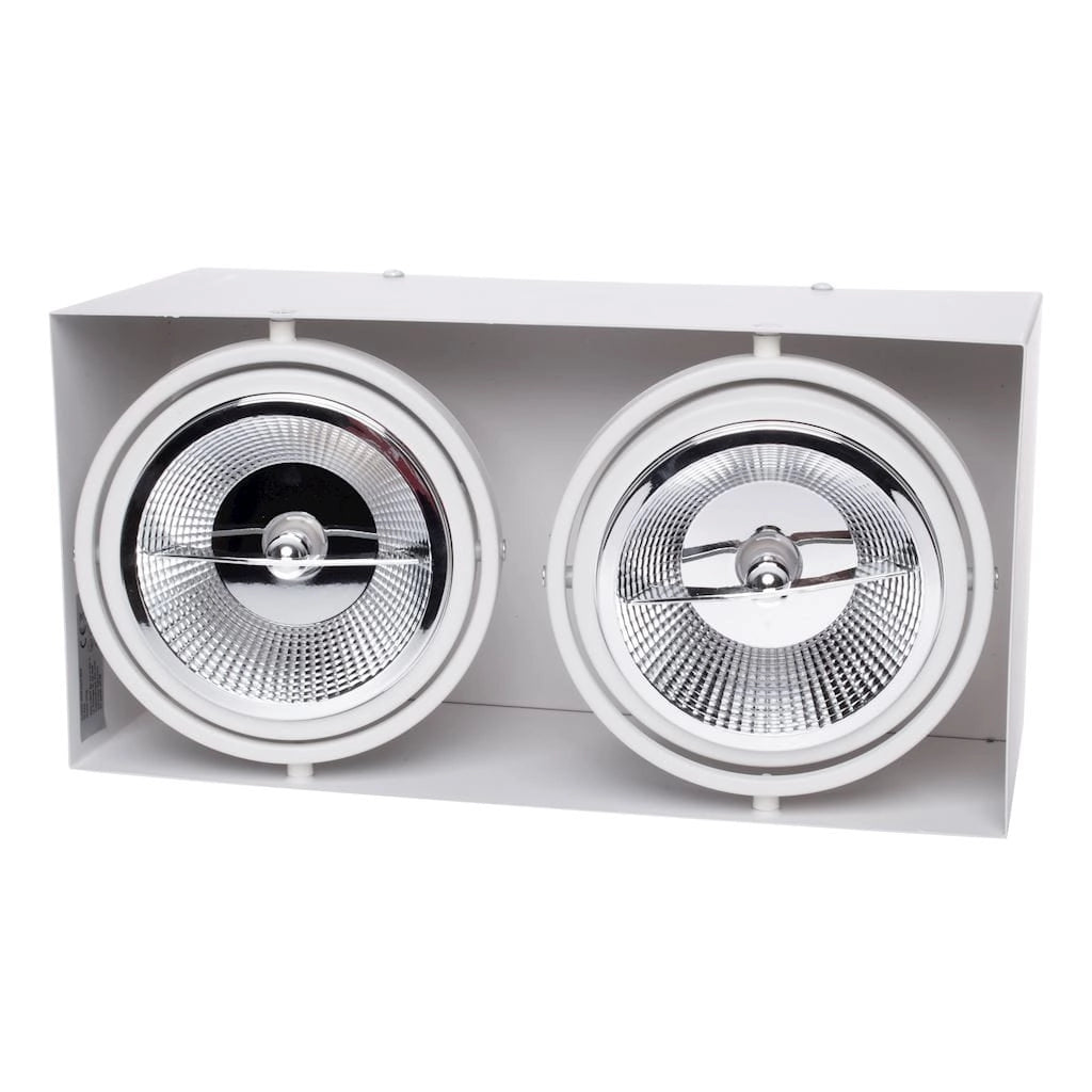 Plafoniera 2 luci GU10 2x35W bianca PLAZA ML4745 Eko-Light