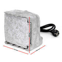 Presa multipla con 2 interruttori on/off, effetto pietra, Multipresa per esterno con 4 prese, protezione IP44