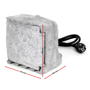 Presa multipla con 2 interruttori on/off, effetto pietra, Multipresa per esterno con 4 prese, protezione IP44