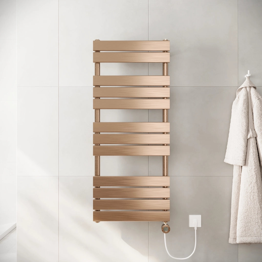 Termoarredo elettrico 1200x500 oro rosa interasse 450 | Andromeda