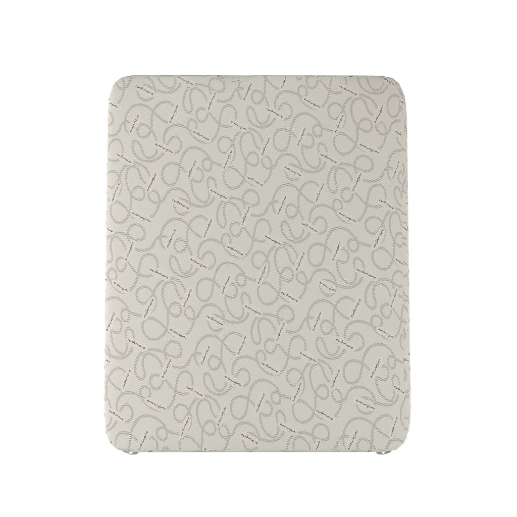 Topper Memory Con Fodera Matrimoniale 160x190 cm in Poliestere e Cashmere Bianco