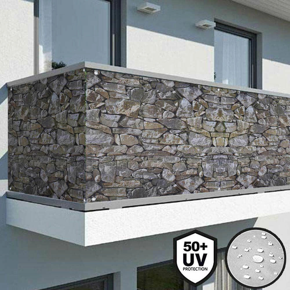 Telo Copertura Protezione 90x600cm Frangivista Frangivento per Balcone Ringhiera