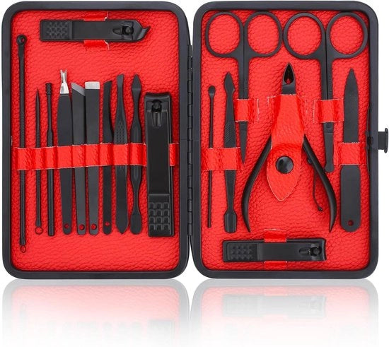 Kit di manicure e pedicure professionale con clipper per unghie ingrossate in acciaio inossidabile