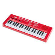 Tastiera pianoforte per bambini 40,5 x 15 x 3,5 cm 8 suoni interattivi leggera e portatile ABS rosso 20_0017415