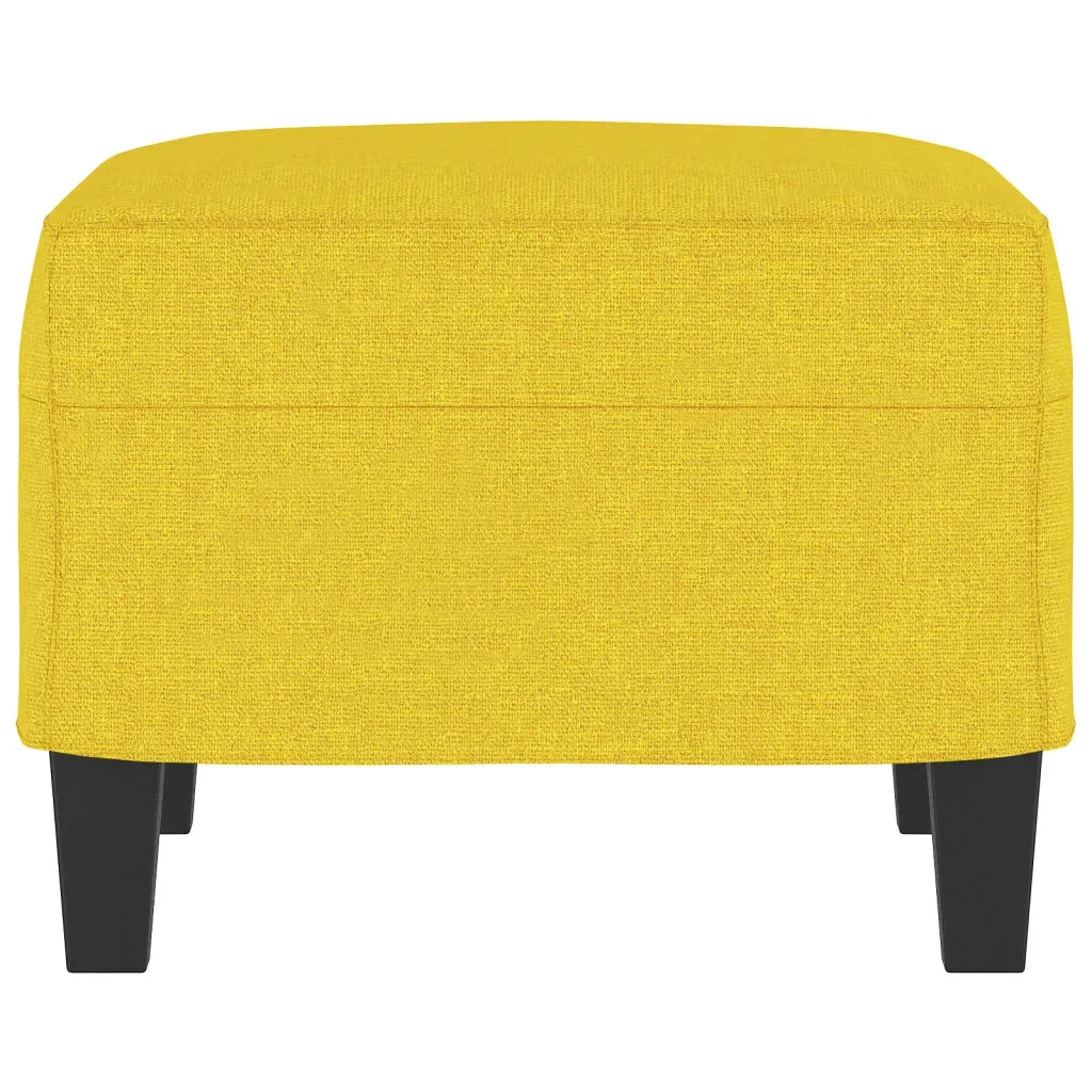 Poggiapiedi Giallo Chiaro 60x50x41 cm in Tessuto 349332