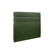 Testiera in tessuto natté verde kaki con linee L160 cm