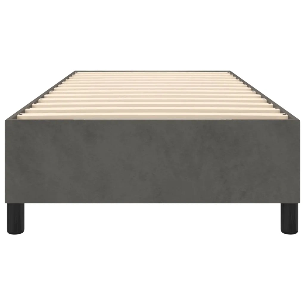 Giroletto a Molle Grigio Scuro 90x190 cm in Velluto cod mxl 61404
