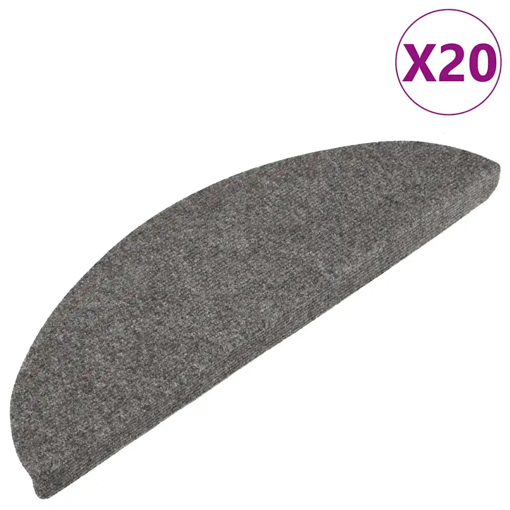 Tappetini Autoadesivi per Scale 20 pz Grigi 56x17x3 cm 3365909