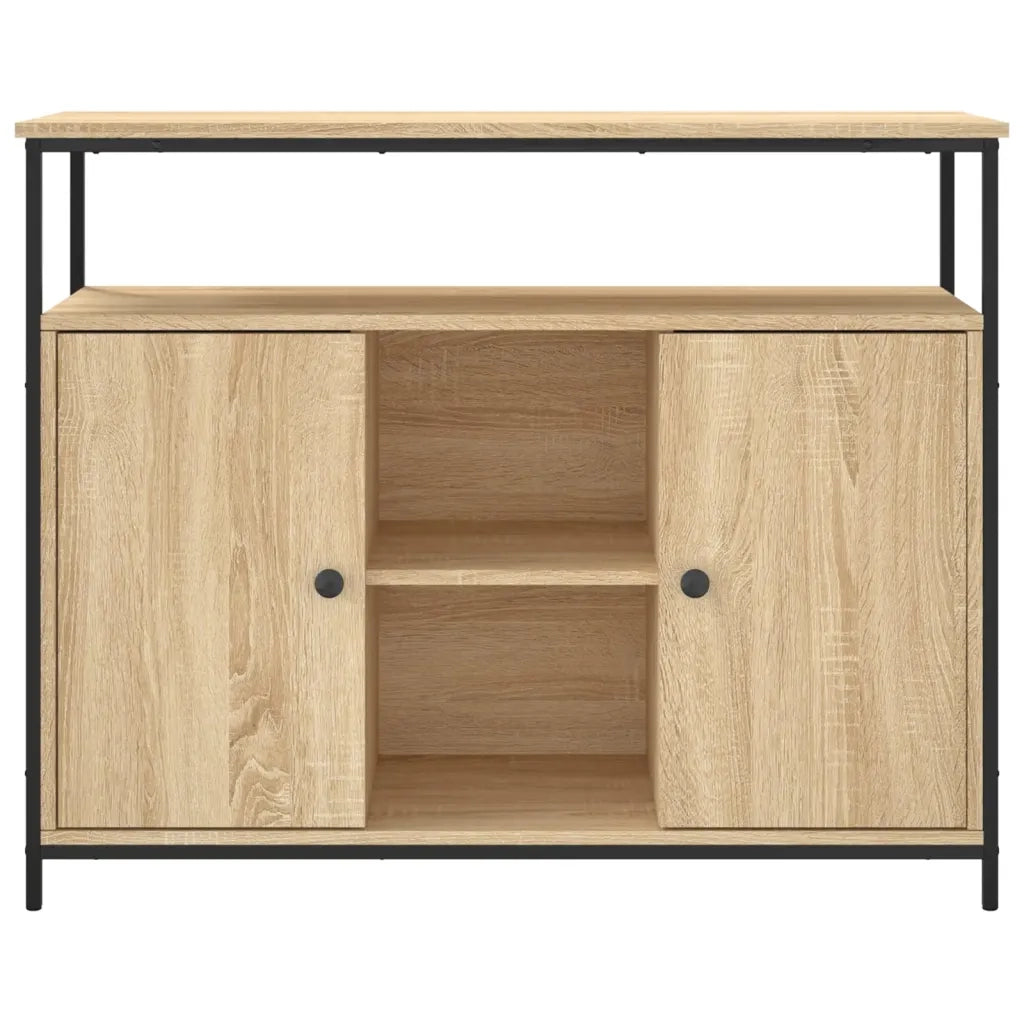 Credenza-Buffet-Armadio da cucina Rovere Sonoma 100x35x80 cm Legno ingegnerizzato