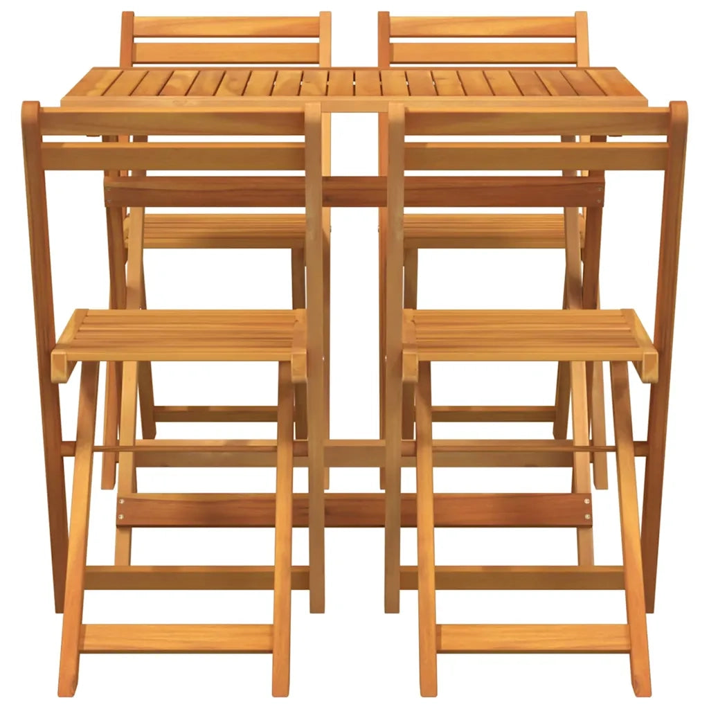 Set bistrot 5 pcs Olio Naturale Legno di Acacia Massello 4105503