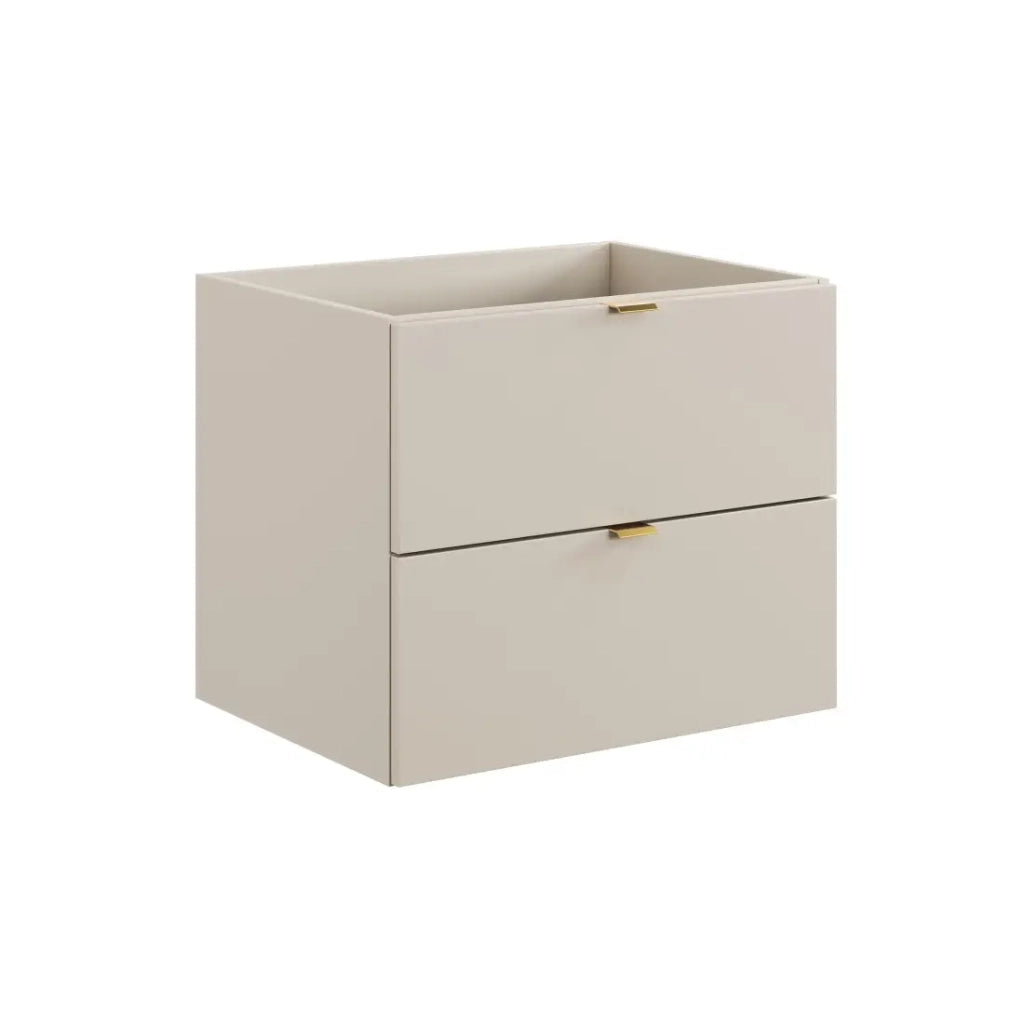 Mobile sottolavabo BELLA 60 cm – Colore marrone congo – Design sospeso finitura opaca