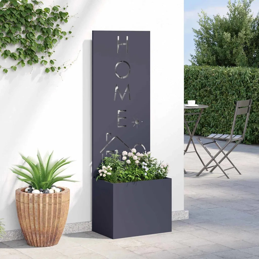 Schermo per privacy in giardino Traforo Antracite 50 x 150 cm 876492