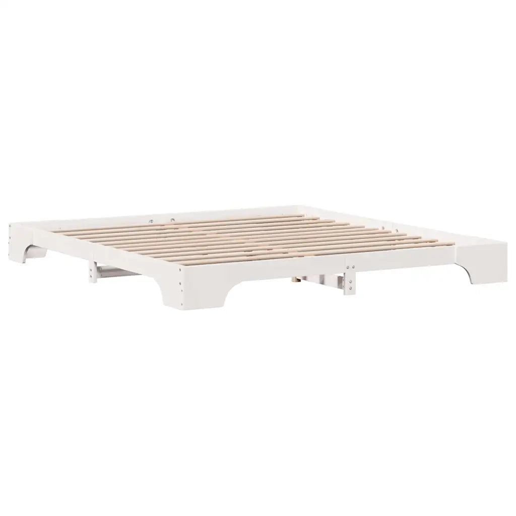 Struttura del letto Bianco 180 x 200 cm Pino massello 872852
