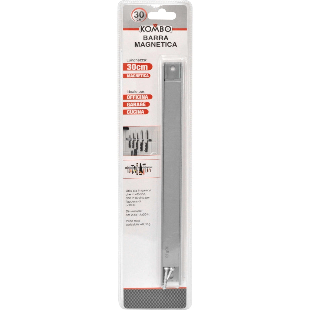 Barra Magnetica 30 cm per garage officina e cuccina  PER GARAGE OFFICINA E CUCINA