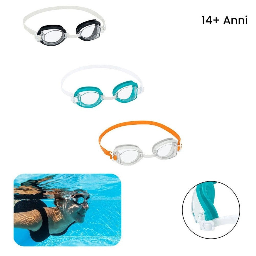 Trade Shop - Occhialini Da Nuoto Mare Piscina Deep Marine 14 + Anni Colori Assortiti 21097 -