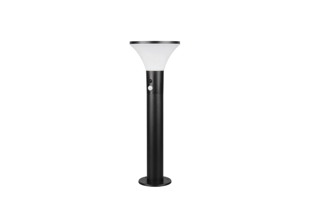 Paletto solare LED GORDA 50 cm nero metallo IP44