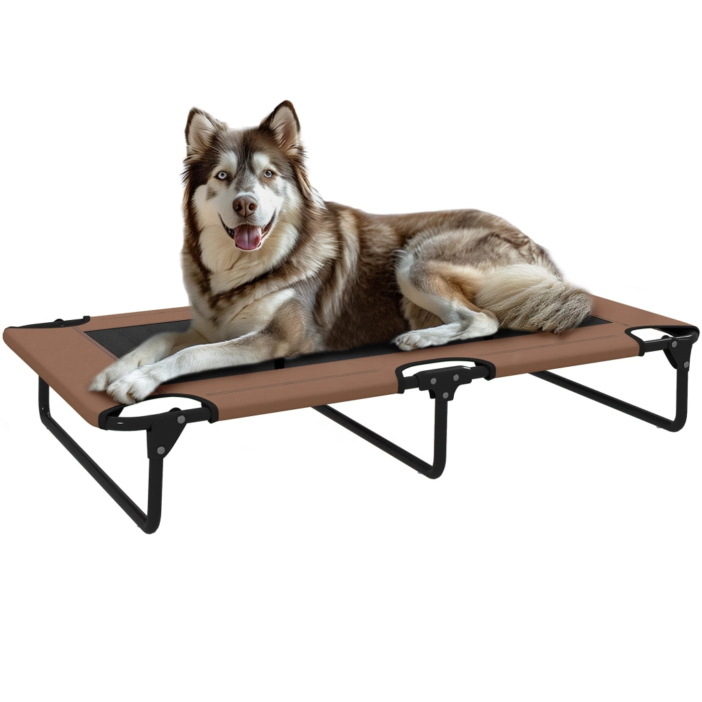 Letto per Cani Pieghevole ¨C Zephmum ¨C Marrone 107x61x20 cm