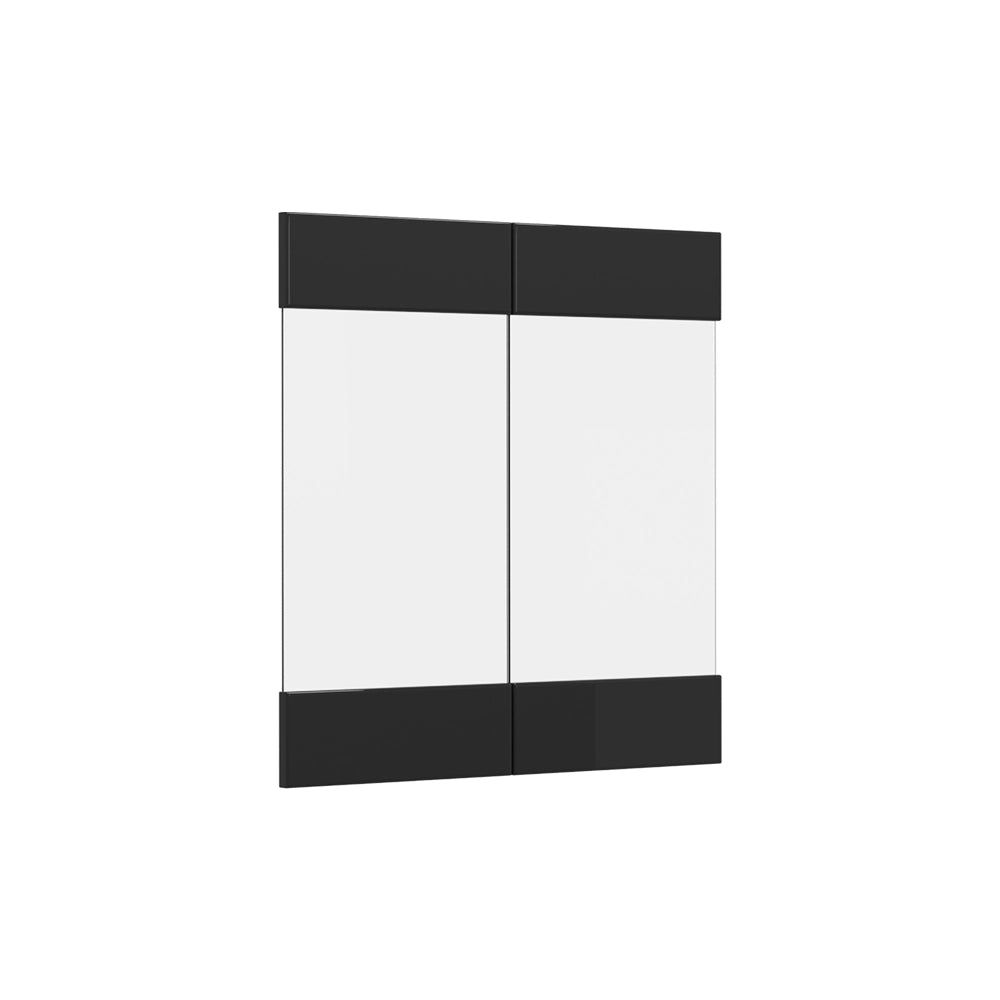 Vicco Frontale cucina Nero lucido 59.2 x 59 cm frontale del mobile per pensile con vetro