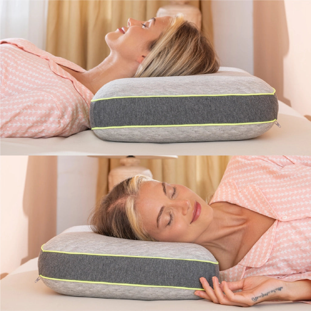 Cuscino Memory Foam 60x40x12 cm – Guanciale a Saponetta Ortopedico Traspirante, Disponibile Soffice, Medio o Rigido, Supporto Comfort per Testa e Collo, Federa Sfoderabile Lavabile Medio
